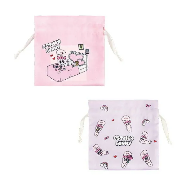 Esther Bunny|Drawstring Bag|200×200mm approx.