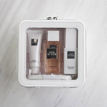 The ginza|Journey Kit Cleansing Foam Moisturizing Lotion Emulsion Bag
