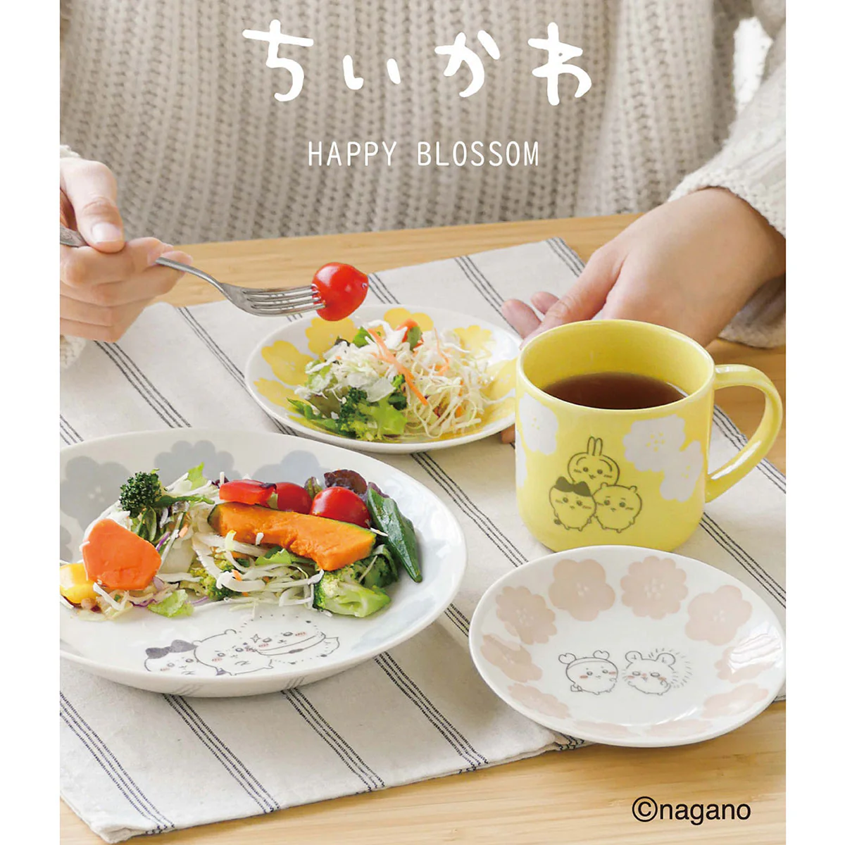 chiikawa|Happy Blossom Stainless Steel Spoon/Fork|180mm approx.