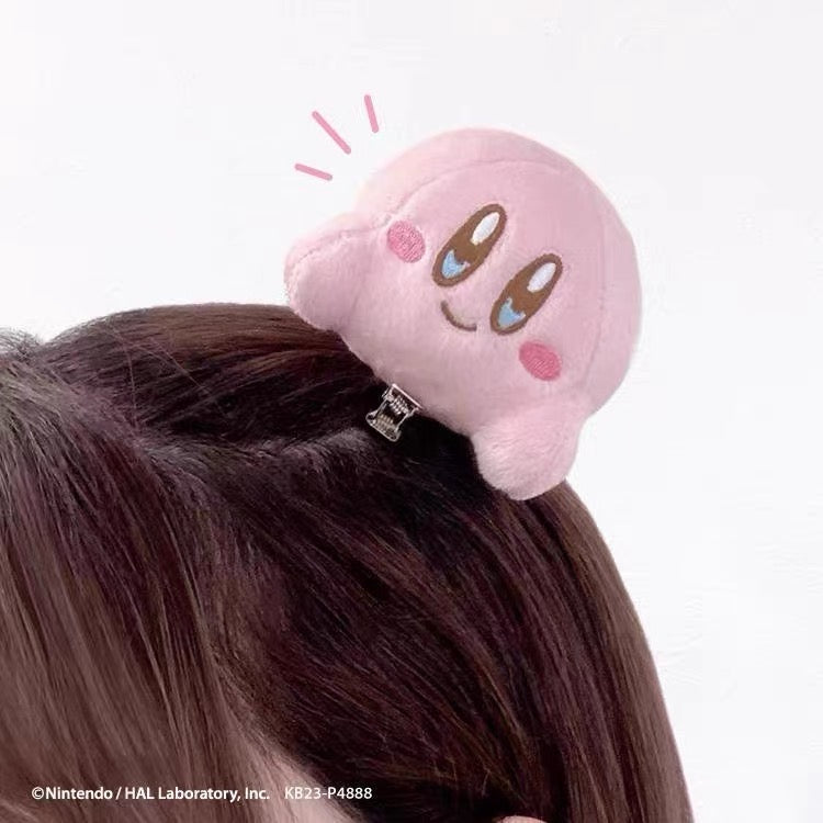 Kirby星之卡比|超可爱星之卡比趴趴毛绒玩偶金属发夹