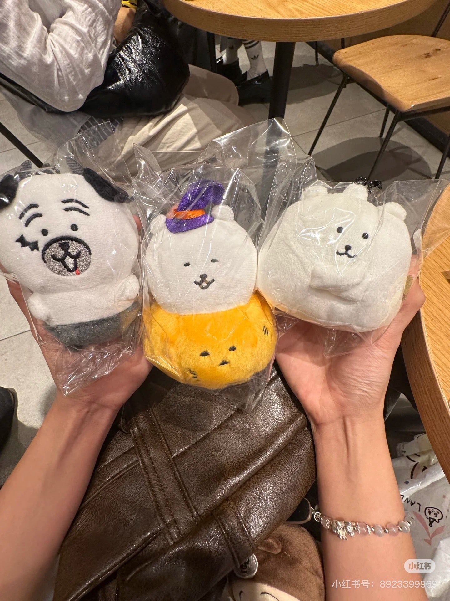 Nagano嘲讽熊|Characters Pumpkin Nagano Bear Mascot万圣节南瓜装白熊毛绒挂件/包挂|约H130 x W105 x D100mm
