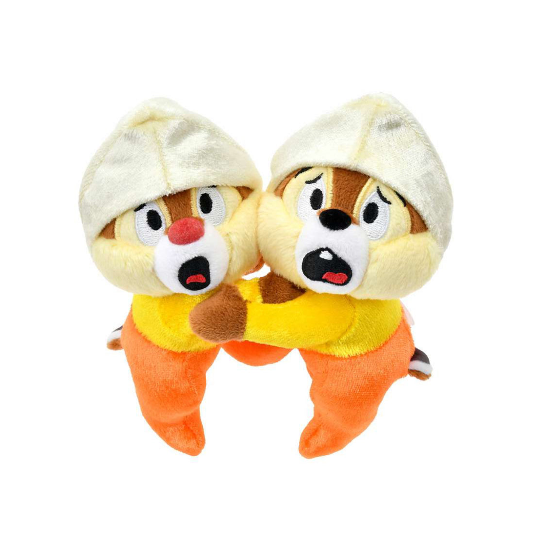 Disney迪士尼| Fluffy Plush Keychain - Chip & Dale / Halloween Frightened Scream万圣节限定害怕尖叫奇奇蒂蒂挂件1对/包挂|约16.5×14.5×8cm