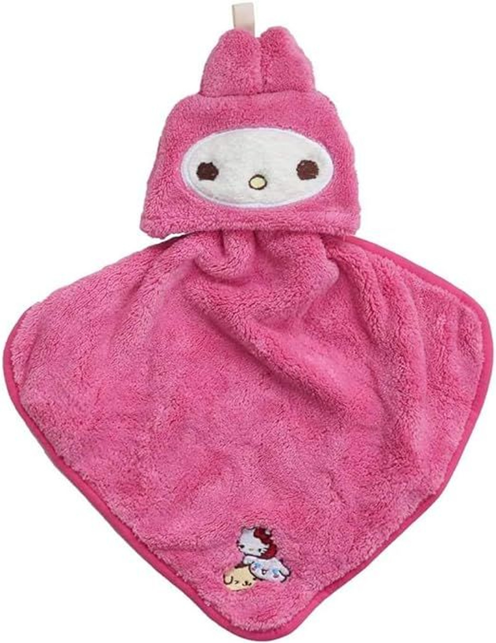Sanrio|Marushin Hanging Loop Towel吸水速干防臭抗菌便携毛巾/擦手巾/可折叠收起/挂在勾勾上|打开后約25×25cm