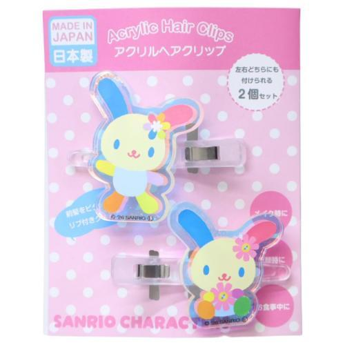 Sanrio|Aurora Acrylic Hair Clip Set|40×40mm approx.