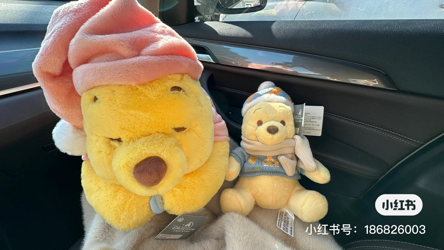 Disney SH|winnie the pooh冬日毛衣围巾噗噗公仔/玩偶