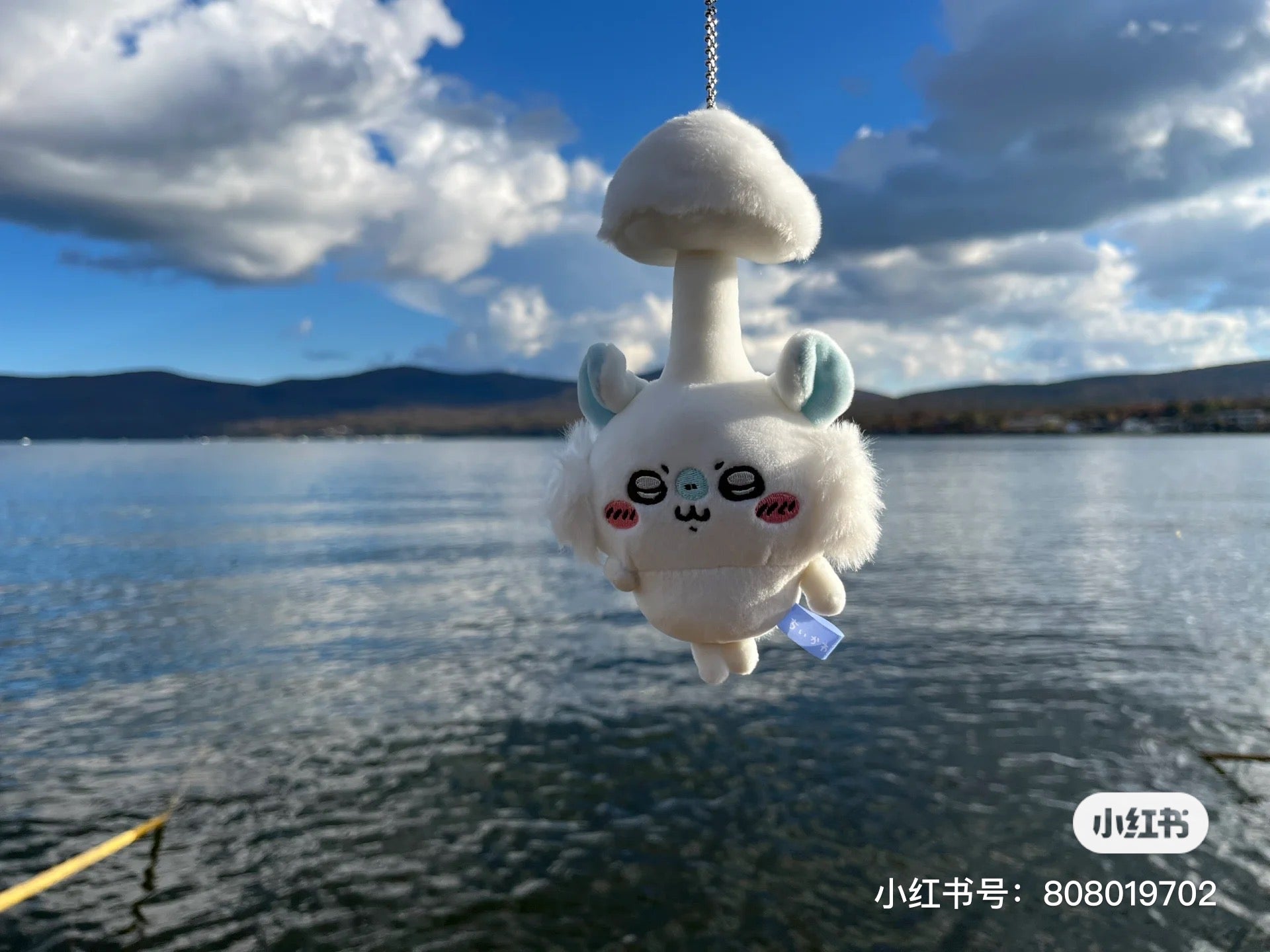 Chiikawa 吉伊卡哇|小蘑菇寄生飞鼠挂件|H175×W100×D75mm