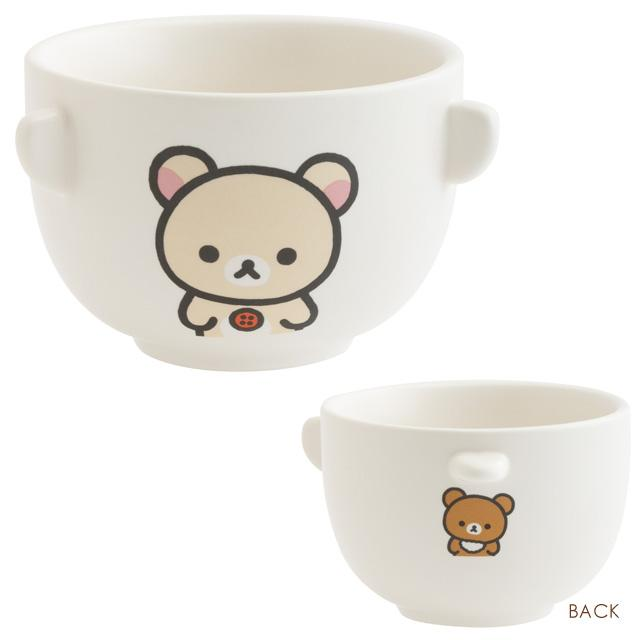 Rilakkuma|Ceramic Tea Bowl & Melamine Soup Bowl Set|60×Φ90mm approx.