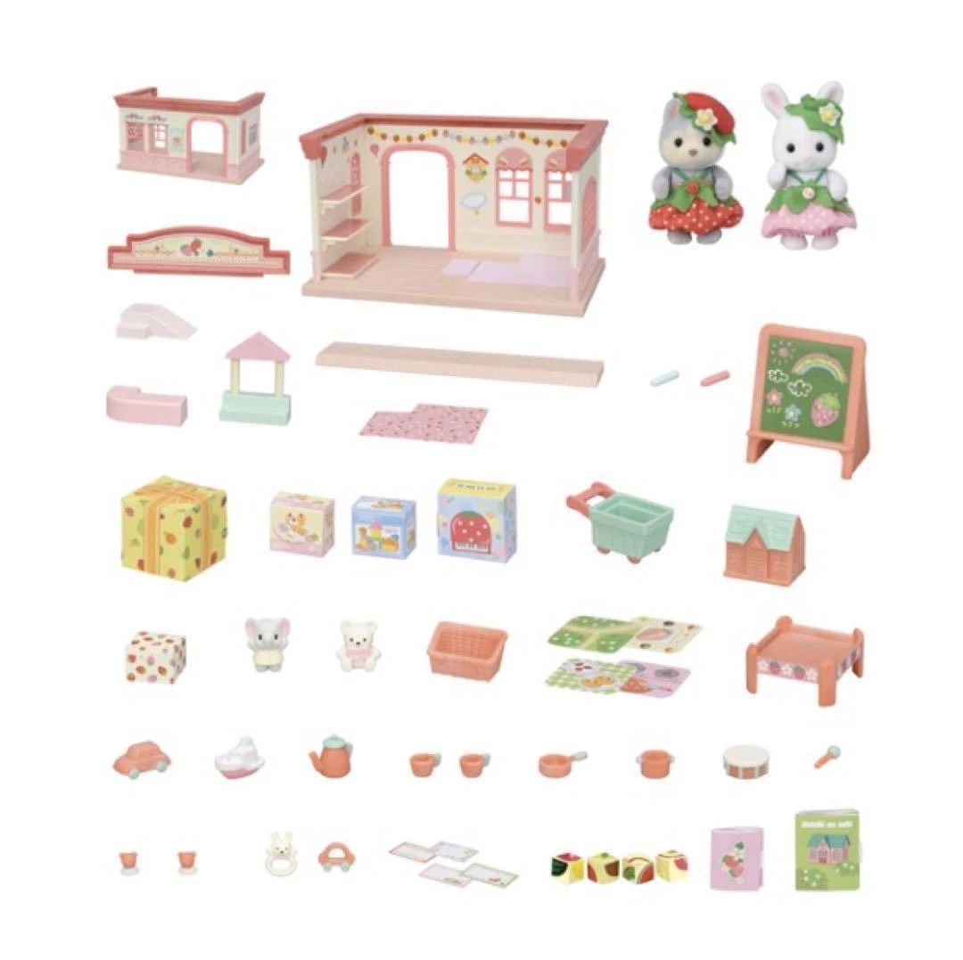 【store available】SylvanianFamilies|Strawberry Nursery Room House Set Calico Critters