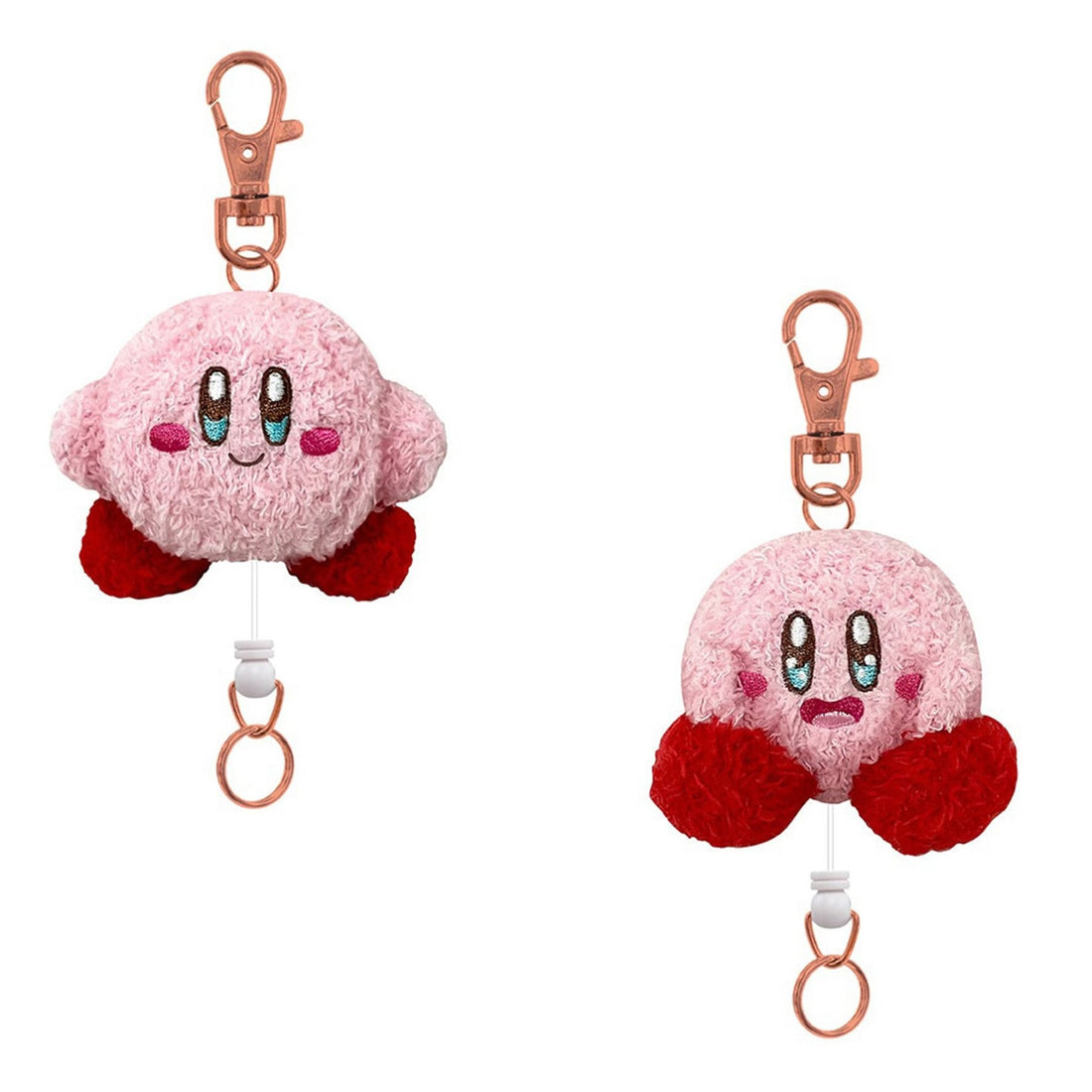 Kirby星之卡比|The Stars Fluffy S Mascot Reel KH超可爱星之卡比可伸缩毛绒玩偶钥匙扣挂件/包挂|约H14×W8×D5cm