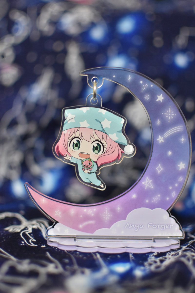 Ensky|Spy Family Figure间谍过家家安妮亚睡帽月亮造型中型立牌