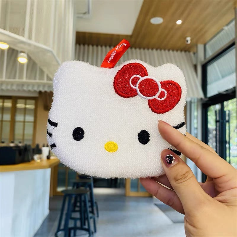 Sanrio|Hello Kitty抗菌厨房海绵/可悬挂