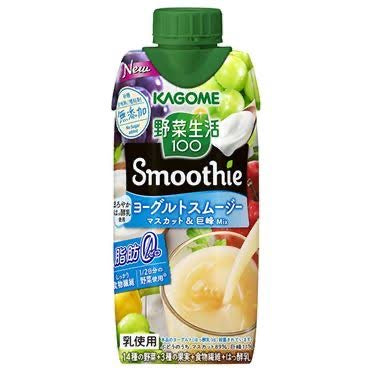 Kagome|Smoothie无添加晴王葡萄果蔬混合饮料|330ml【24.01.23】