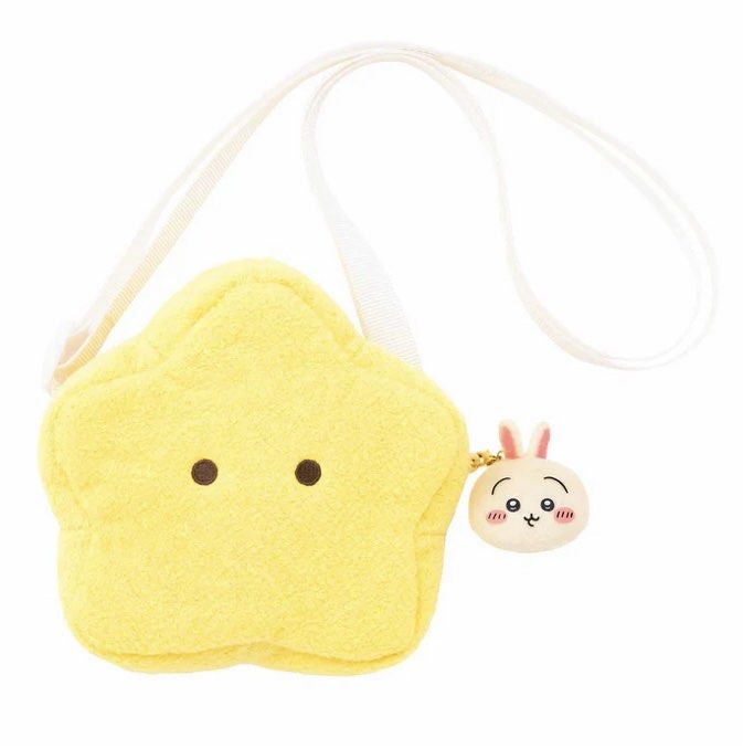 Chiikawa 吉伊卡哇|要背和宝宝一样的小包包/星星/小鱼/小熊斜背包/收纳包/拉链上也有宝宝/捏捏|约 H100 x W115 x D50