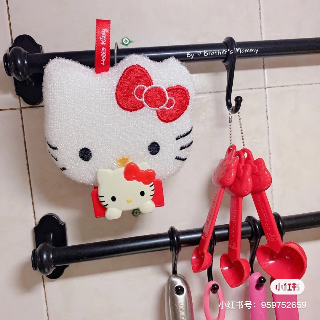 Sanrio|Hello Kitty抗菌厨房海绵/可悬挂