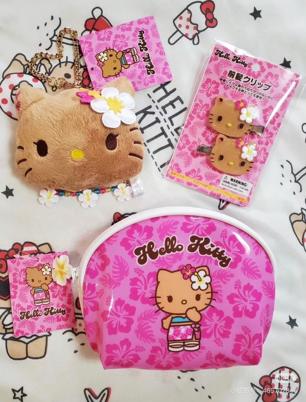 【limit 2】Sanrio|Endless Summer Vacation Hair Clip Set|2 piece
