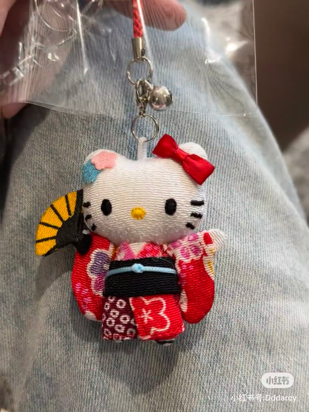 Sanrio三丽鸥|和服Kitty猫手拿鼓挂件