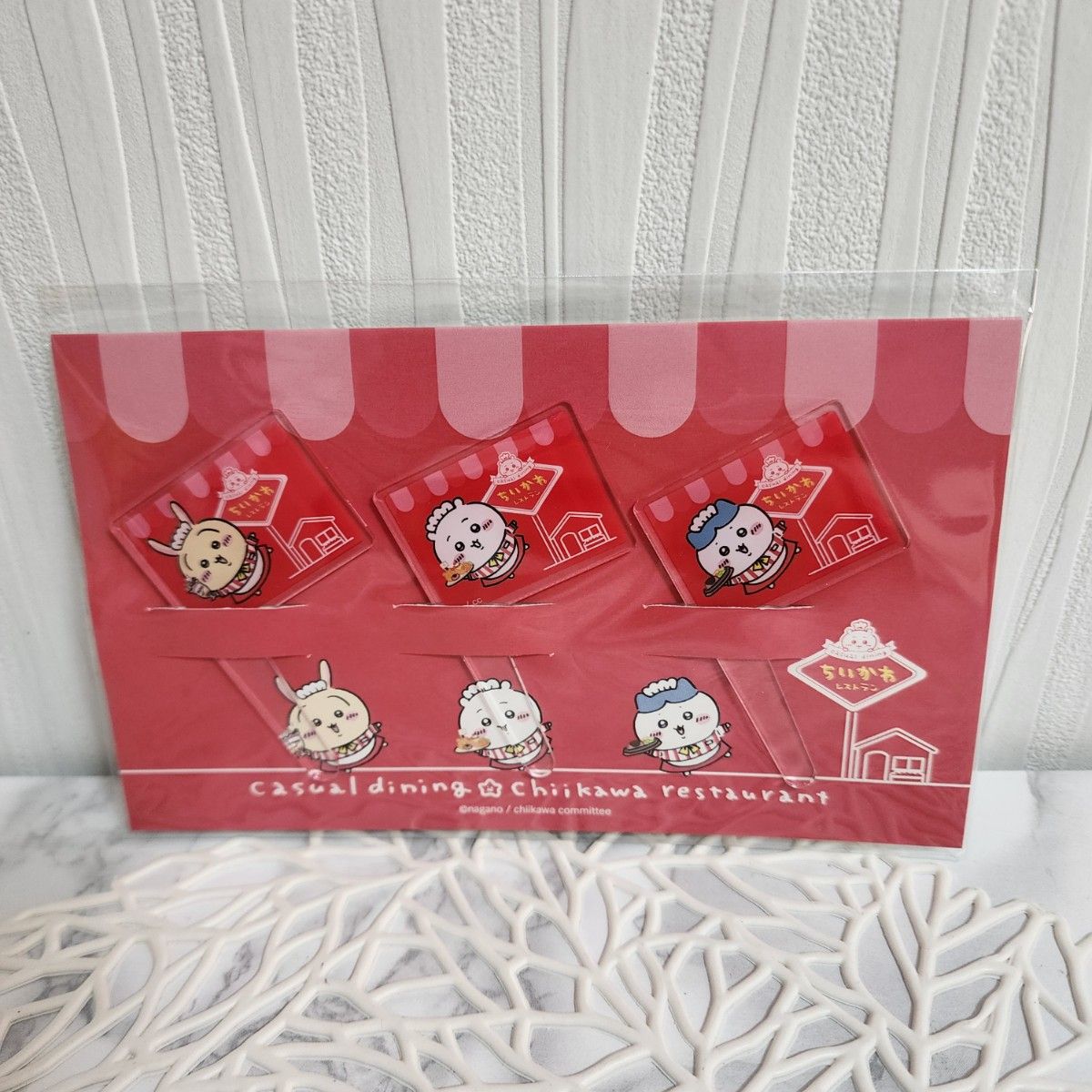 Chiikawa 吉伊卡哇|餐厅系列插牌|约h65xw40xd1.5mm