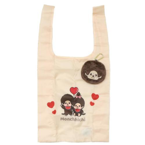 Monchhichi|Eco Shopping Bag & Mascot Pouch|310×380×130mm approx.