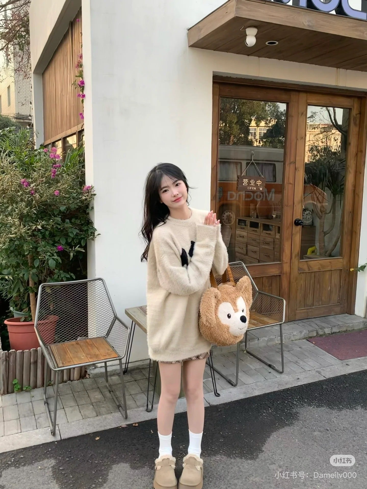 Disney SH|超萌毛绒大脸包/多种背法/可双肩背/斜挎/手拎