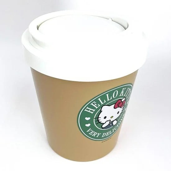 Sanrio|Dust Box Trash Can限定周边/外带杯造型摇摆盖收纳筒/垃圾桶|约22.5×22.5×26.5cm