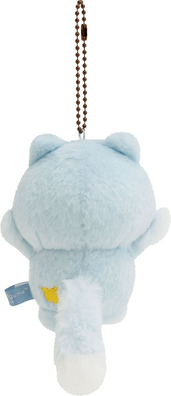 Rilakkuma轻松熊|AoKogu no Otomari - Burasage Plush Mascot Strap - Aoi Ko-Okami San-X Official新角色毛绒玩偶挂件/包挂|约110×75×55mm