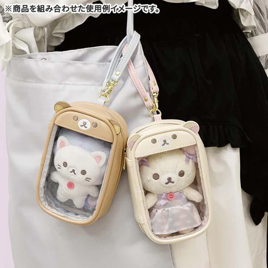 Rilakkuma轻松熊|Korilakkuma Plush Keychain Sky Cotton Candy San-X天空白云棉花糖系列毛绒玩偶挂件/包挂約H140×W100×D55mm