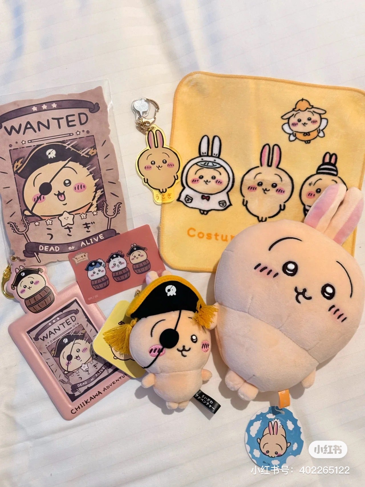 Chiikawa 吉伊卡哇|台场冒险王系列悬赏通缉令卡套钥匙扣/挂件