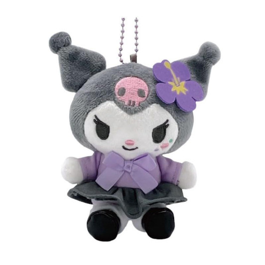 Sanrio|Kuromi 20th Anniversary Nurse Mascot Holder /Plush Keychain|H11 x W10 x D5.5cm approx.