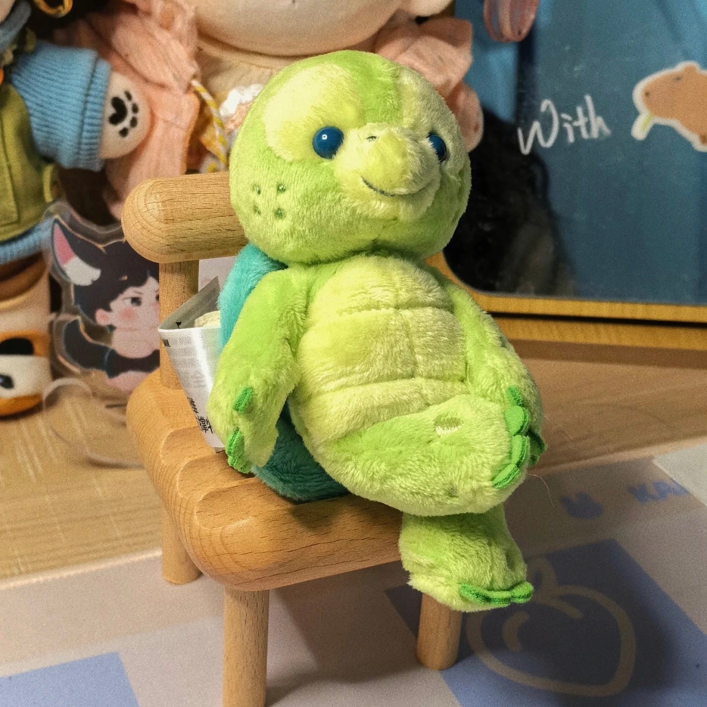 Disney SH|Olu小龟造型多变冰箱磁贴