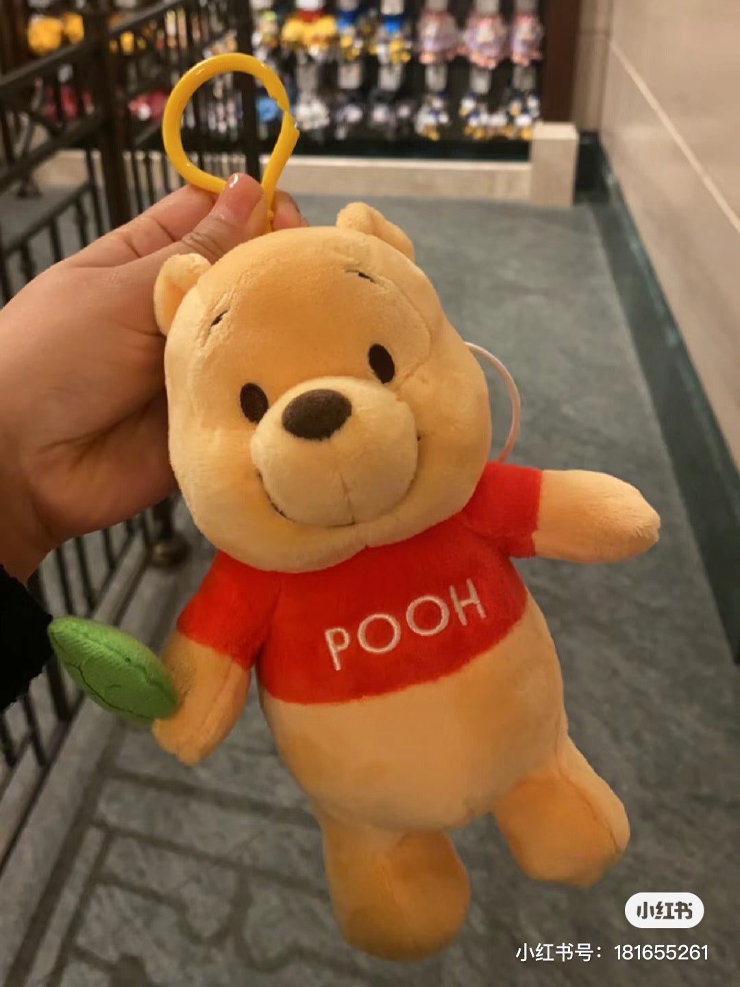 Disney SH|winnie the pooh噗噗公仔环保袋挂件