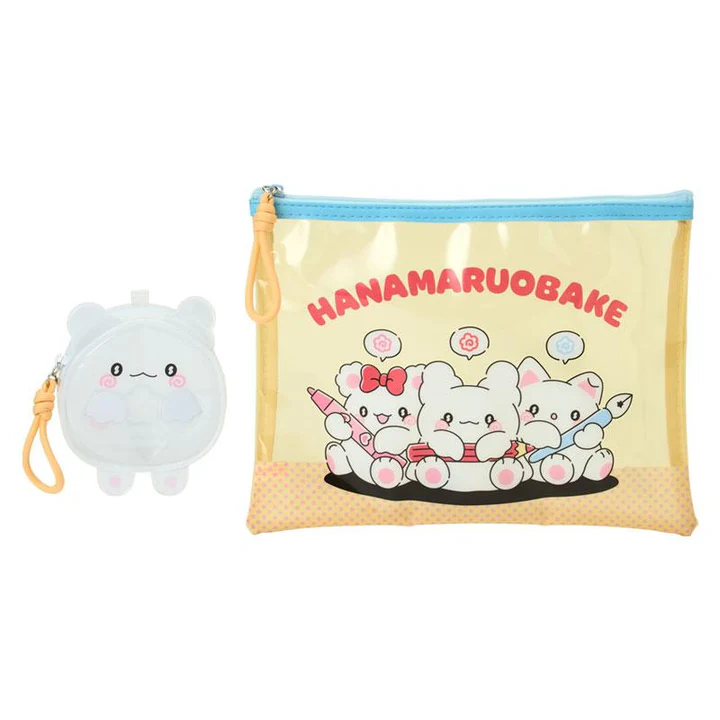 Sanrio|Hanamaruobake Together with Friends Clear Pouch Set| 21.5×7×14cm approx.