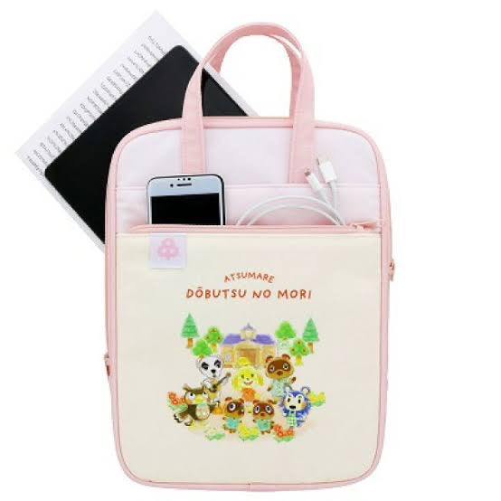 Animal Crossing动森|角色多功能大容量手拎pc电脑包/ipad收纳包|11寸可放置/约H305×W225×D17mm