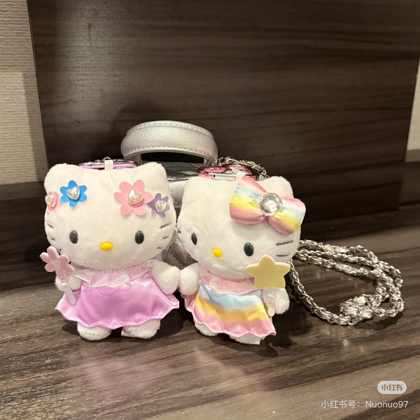 HelloKitty|Fantasy Series Mermaid Mascot Holder /Plush Keychain| H12 × W8.5 × D6.5 cm approx.✔️