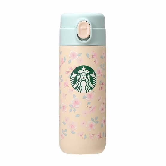 Starbucks日本星巴克|樱花限定花卉不锈钢保温保冷杯|381ml