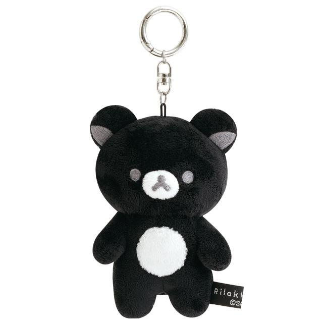 Rilakkuma|San-x Basic Rilakkuma Monochrome Mascot Holder /Plush Keychain|60×75×40mm approx.