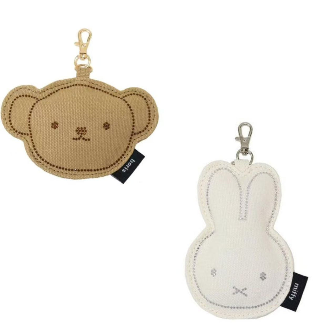 Miffy|BRUNA RHINE STONE die-cut Keychain/Keyring|116 x 83 mm approx.