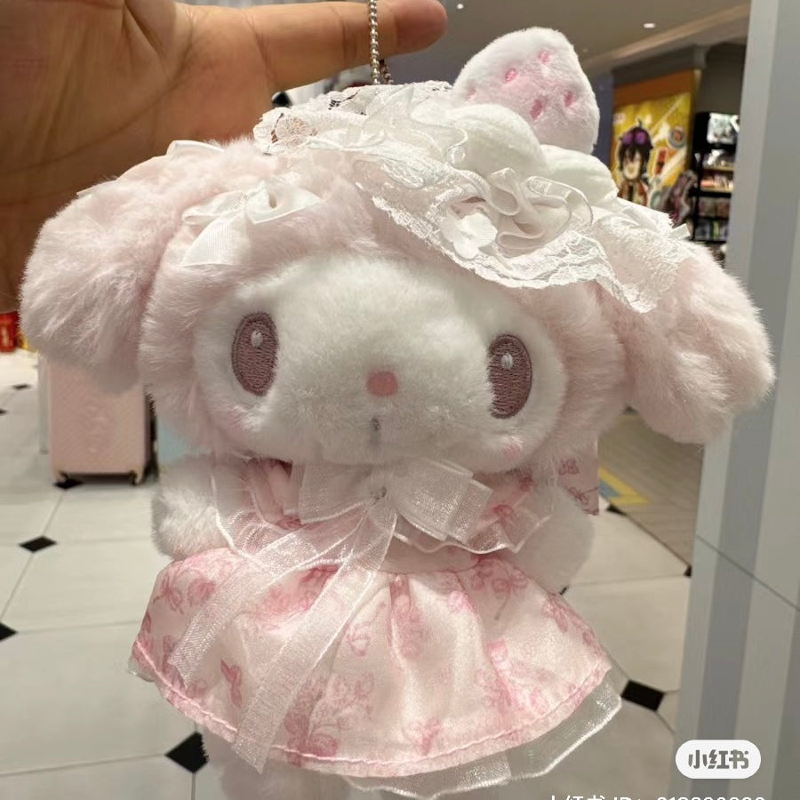 Sanrio|美乐蒂生日限定淡雪白草莓系列挂件|约16 x 8 x 16.5 cm