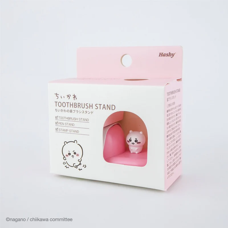 Chiikawa 吉伊卡哇|Toothbrush Stand可爱角色PVC牙刷站立架|约H38×W63×D33mm