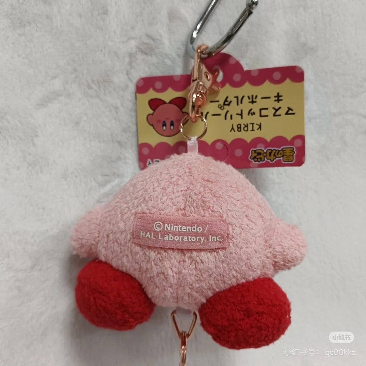 Kirby星之卡比|The Stars Fluffy S Mascot Reel KH超可爱星之卡比可伸缩毛绒玩偶钥匙扣挂件/包挂|约H14×W8×D5cm