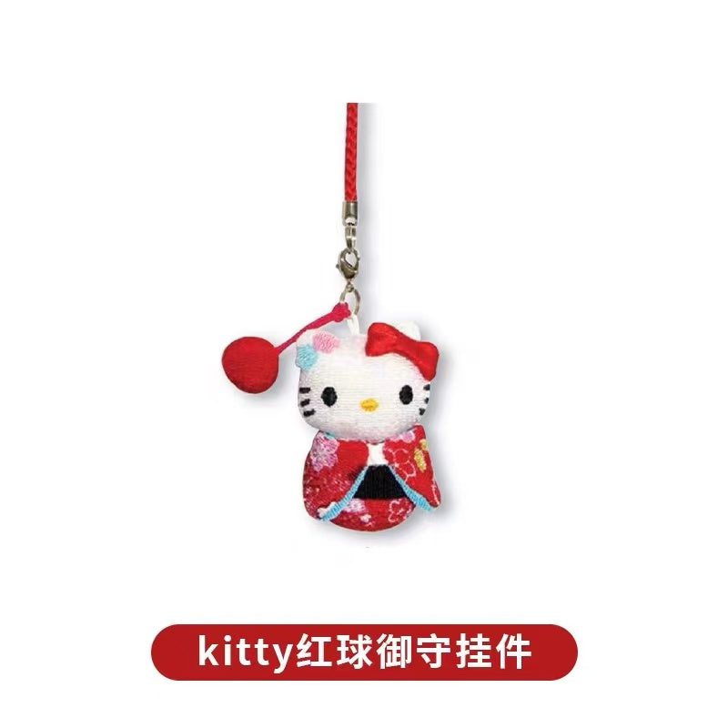 Hello kitty|kimono ball Mascot Holder /Plush Keychain|1 piece
