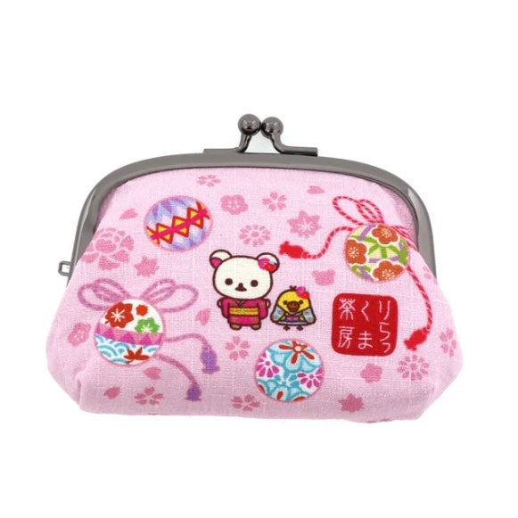 Rilakkuma轻松熊|茶房限定大款口金包|约W120×H90(mm)