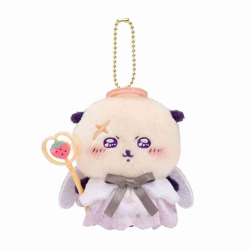 【limit 1】chiikawa|Angel & Demon Mascot Holder /Plush Keychain|H120 x W80 x D70mm approx.