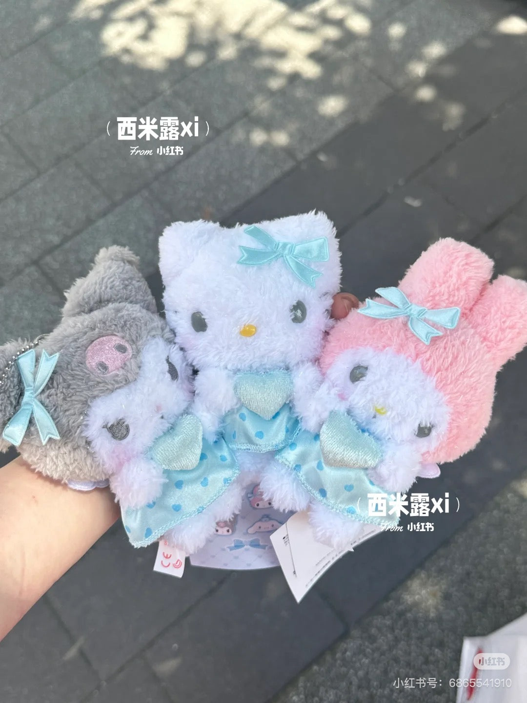 Sanrio三丽鸥|天使爱神系列第二弹毛绒绒水色系玩偶/挂件/包挂|约15×5×12.5cm