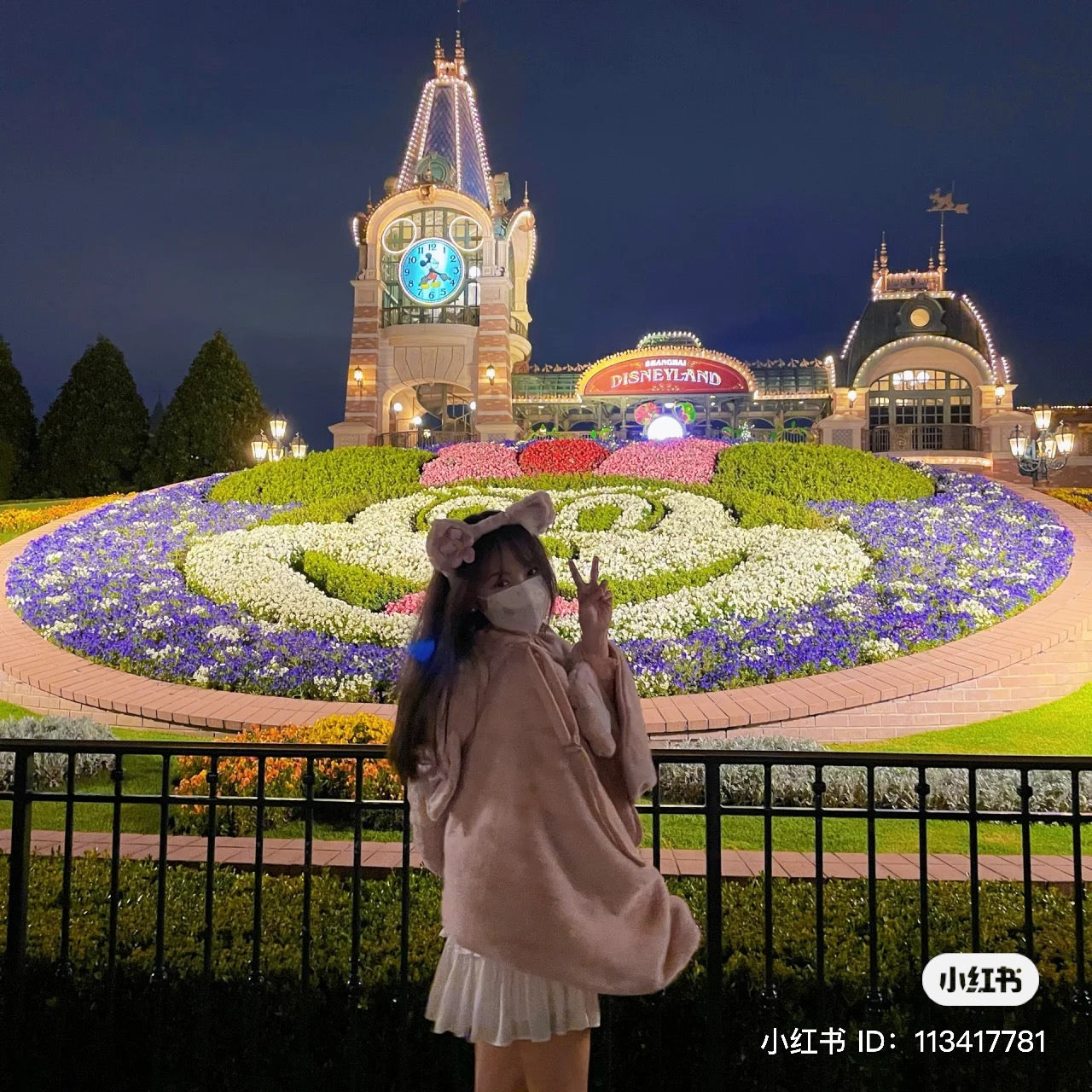 Disney SH|贝儿带帽超柔软毛毯/披毯/披风/斗篷