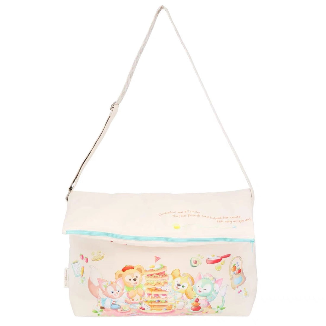 Disney迪士尼|东迪梦幻奇妙厨房系列大容量印花图案斜挂包/正反面都可爱