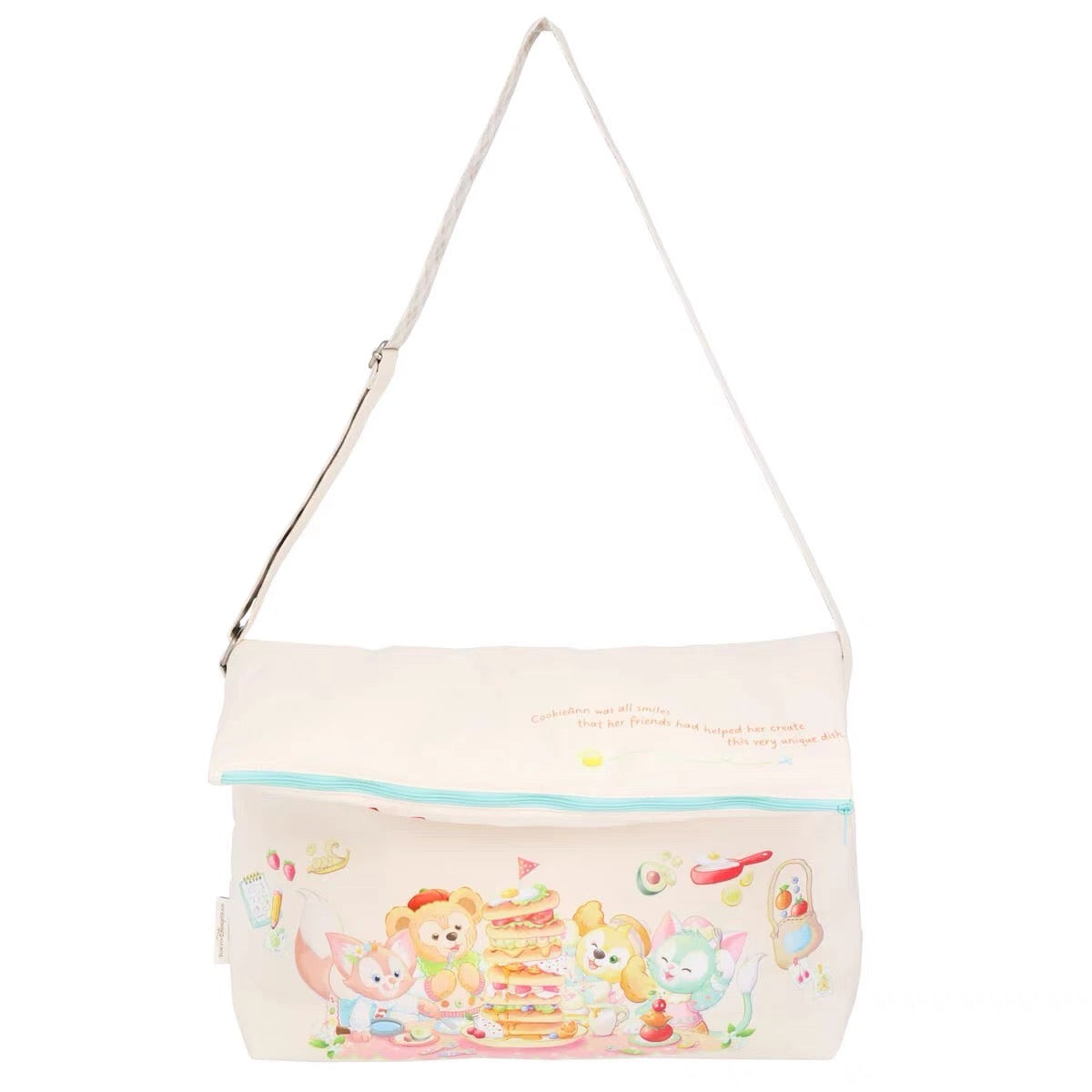 Disney迪士尼|东迪梦幻奇妙厨房系列大容量印花图案斜挂包/正反面都可爱