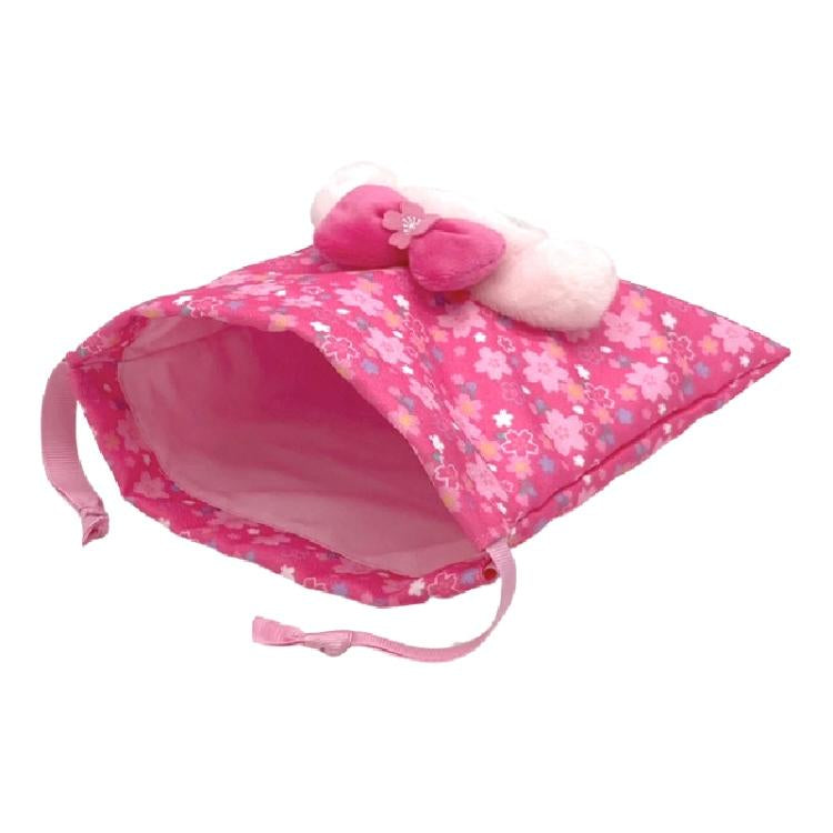 Sanrio|Sakura Kimono Drawstring Pouch|H18×W18×D3cm approx.