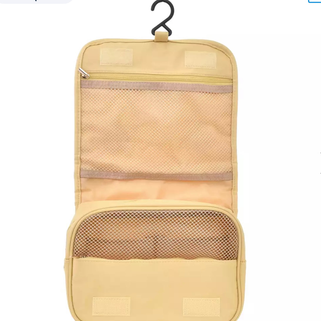 Disney|噗噗winnie the pooh多功能手拎旅行可悬挂式防水化妆包/洗漱包|高さ約18.5×幅25×奥行き9.5(cm)