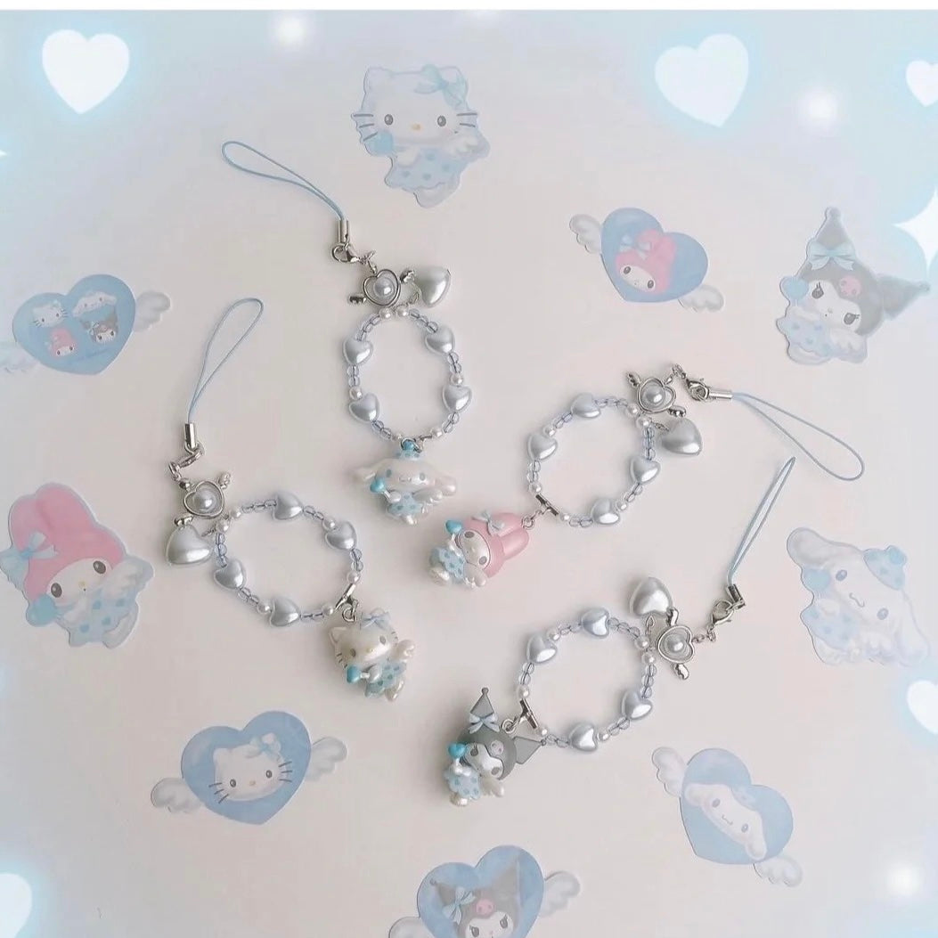 Sanrio三丽鸥|天使爱神系列第二单珠光串珠挂件/包挂/手机链