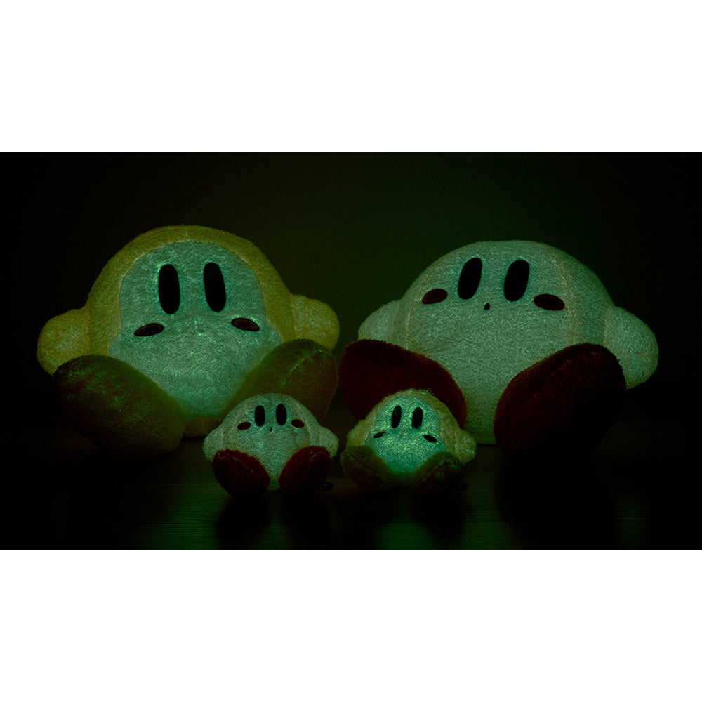 Kirby|cafe厨房限定夜光浅色卡比瓦豆公仔/玩偶/图中大只款|H220×W300×D260mm